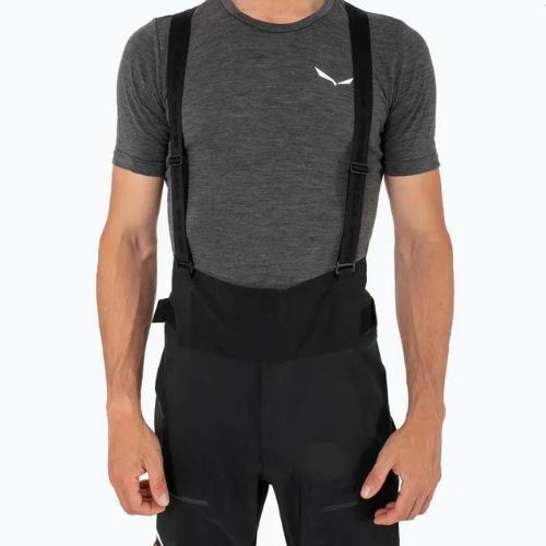 Pantaloni a membrana Salewa Ortles GTX Pro da uomo, nero out