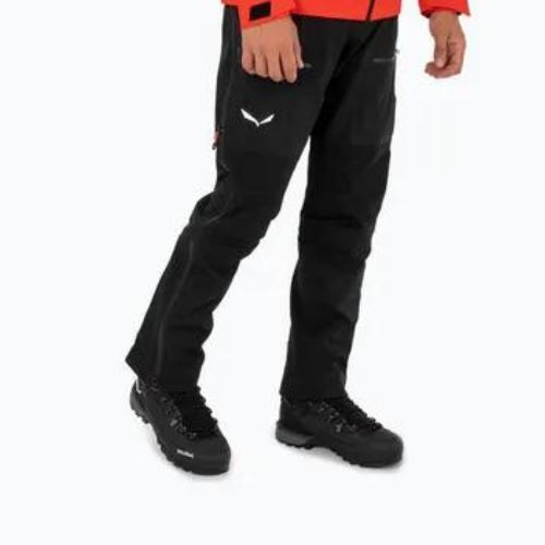 Pantaloni a membrana Salewa Ortles GTX Pro da uomo, nero out