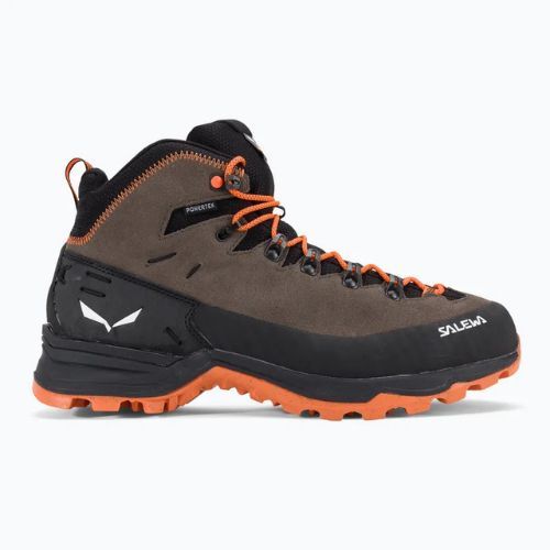 Stivali da trekking Salewa Alp Mate Winter Mid WP da uomo con cordino bungee/nero