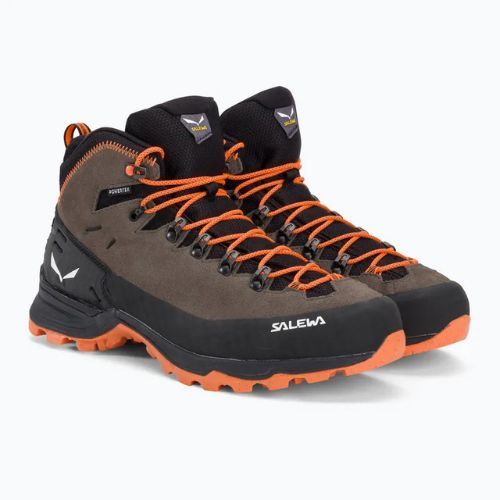 Stivali da trekking Salewa Alp Mate Winter Mid WP da uomo con cordino bungee/nero