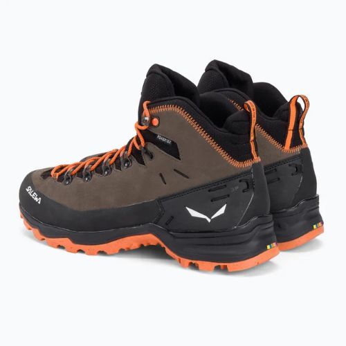 Stivali da trekking Salewa Alp Mate Winter Mid WP da uomo con cordino bungee/nero
