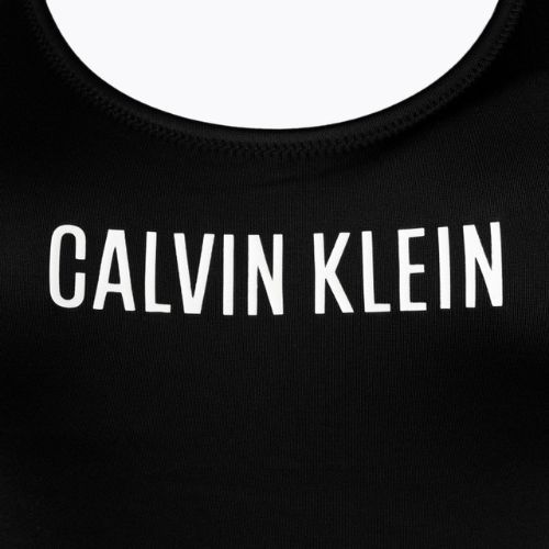 Costume da bagno intero donna Calvin Klein Scoop Back One Piece Logo nero