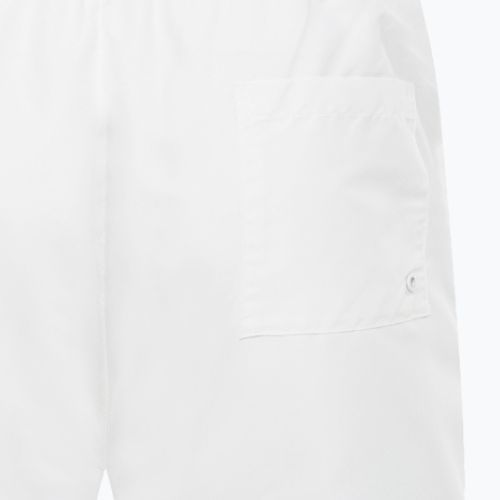 Pantaloncini da bagno Calvin Klein Medium con doppia cintura da uomo, bianco