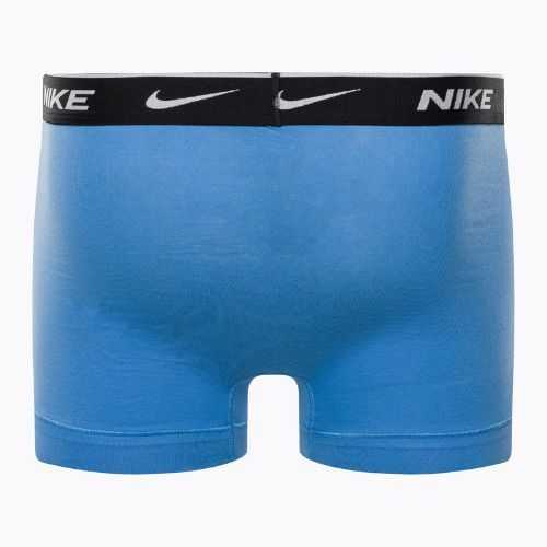 Boxer da uomo Nike Everyday Cotton Stretch Trunk 3 paia stampa swoosh/grigio/uni. blu