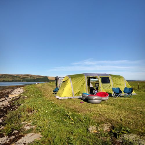 Sedia turistica gonfiabile Vango Donut floccata rosso carminio