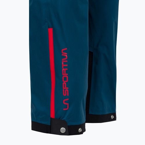 Pantaloni con membrana La Sportiva Crizzle EVO Shell donna blu tempesta/pomodoro ciliegia