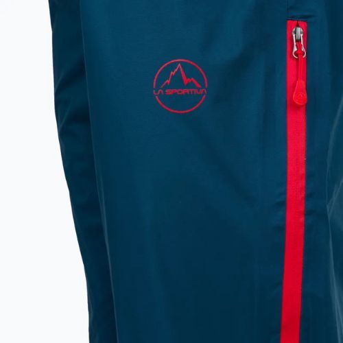 Pantaloni con membrana La Sportiva Crizzle EVO Shell donna blu tempesta/pomodoro ciliegia