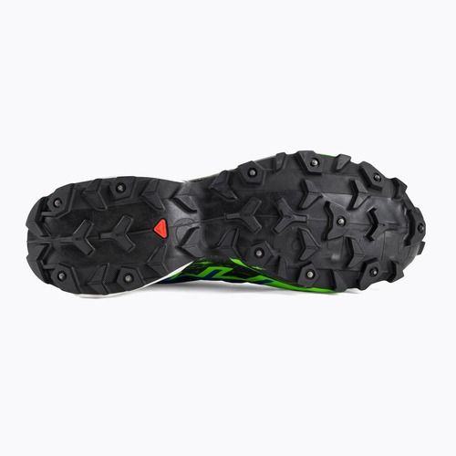 Scarpe da corsa da uomo Salomon Spikecross 6 GTX nero/surf the web/geco verde