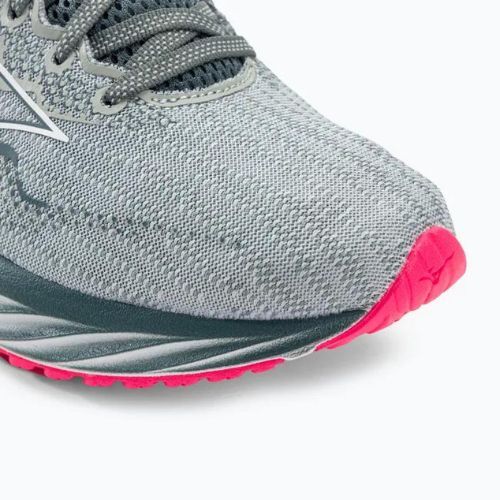 Scarpe da corsa da donna Mizuno Wave Rider 27 blu perla/bianco/alta rosa