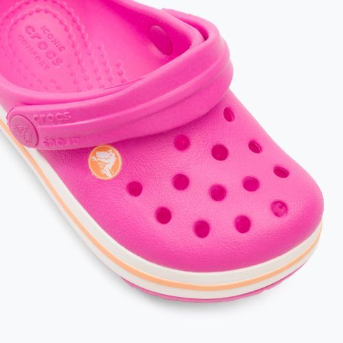 Crocs Kids Crocband Clog infradito rosa elettrico/cantalupo