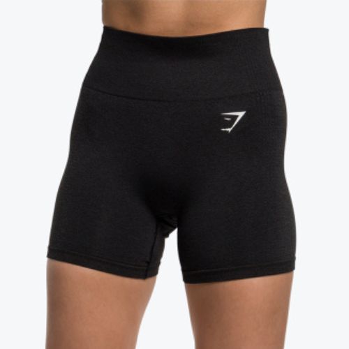 Pantaloncini da allenamento da donna Gymshark Vital Seamless nero marl