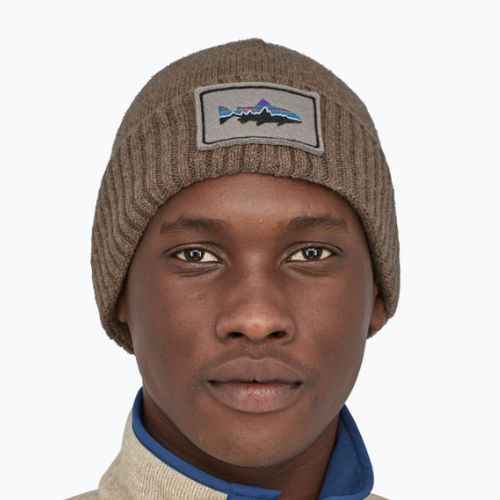 Cappello invernale Patagonia Brodeo Beanie fitz roy trout patch/ash tan