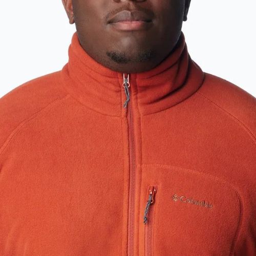 Felpa Columbia Fast Trek II wrap da uomo in pile rosso