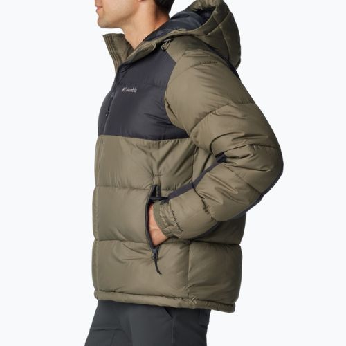 Piumino Columbia Pike Lake II da uomo con cappuccio verde pietra/squalo