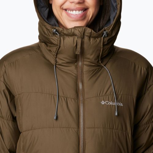Columbia Pike Lake II Long piumino da donna verde oliva