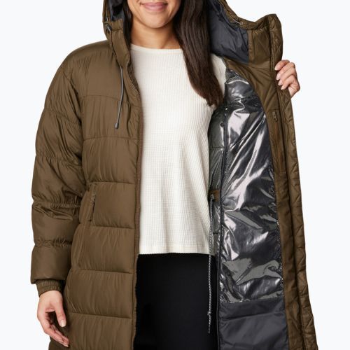 Columbia Pike Lake II Long piumino da donna verde oliva