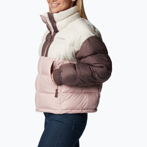 Piumino Columbia Pike Lake II Cropped rosa polveroso/gesso/basale da donna