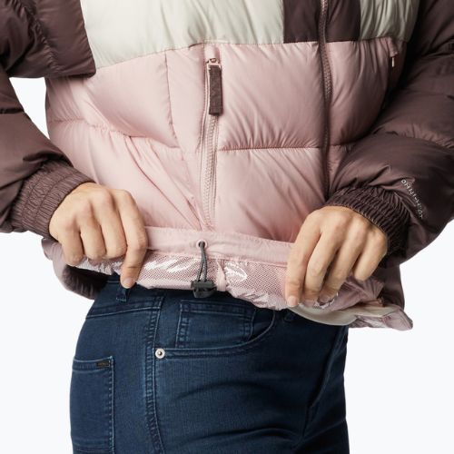 Piumino Columbia Pike Lake II Cropped rosa polveroso/gesso/basale da donna