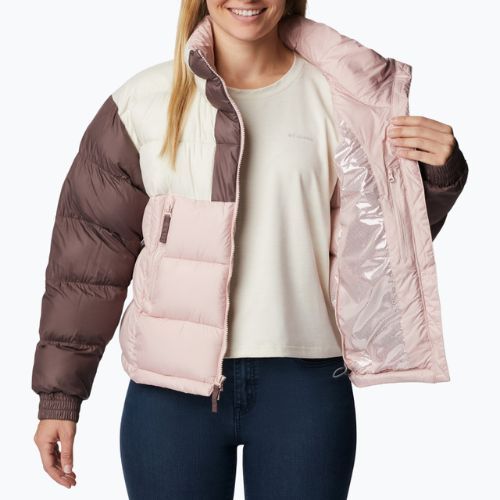 Piumino Columbia Pike Lake II Cropped rosa polveroso/gesso/basale da donna