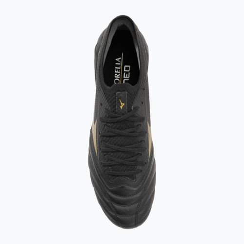 Scarpe da calcio Mizuno Morelia Neo IV Beta Elite MD uomo nero/oro/nero