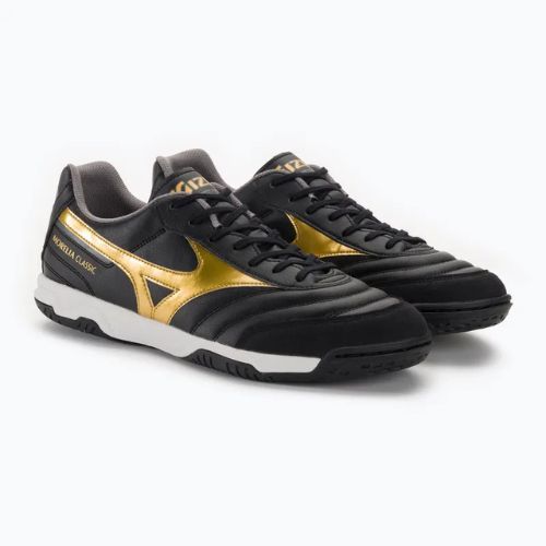 Scarpe da calcio Mizuno Morelia Sala Classic IN nero/oro/ombra scura da uomo