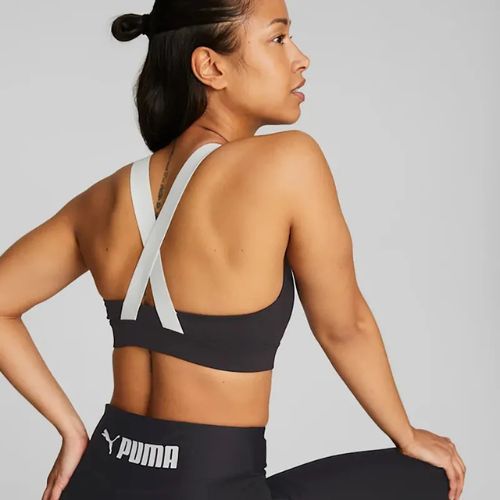 Reggiseno fitness PUMA Mid Impact Fit puma nero