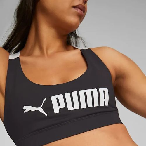 Reggiseno fitness PUMA Mid Impact Fit puma nero