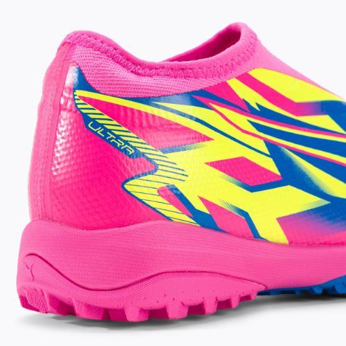 Scarpe da calcio per bambini PUMA Ultra Match LL Energy TT + Mid rosa luminoso/ultra blu/giallo allerta