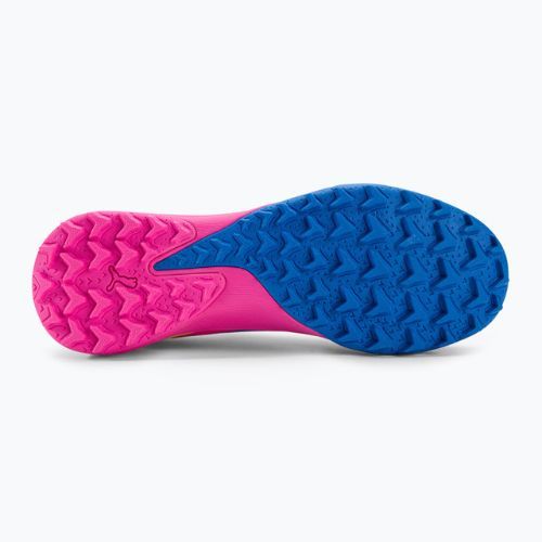 Scarpe da calcio per bambini PUMA Ultra Match LL Energy TT + Mid rosa luminoso/ultra blu/giallo allerta