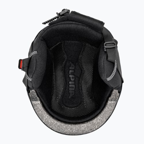 Casco da sci Alpina Arber bianco/metallico lucido