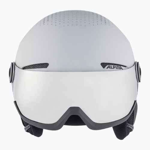 Casco da sci Alpina Arber Visor Q Lite grigio opaco