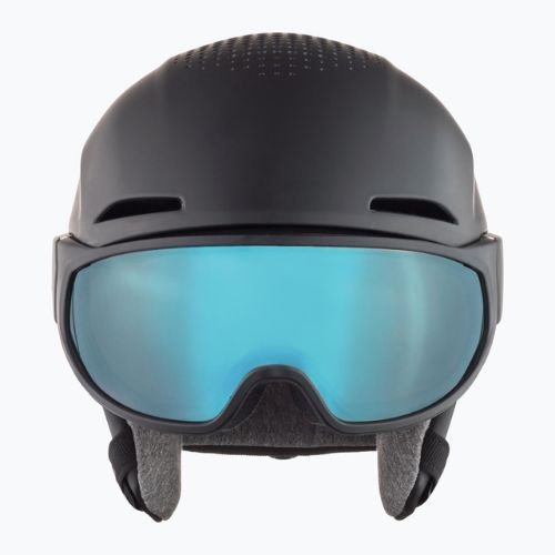 Casco da sci Alpina Oro QV Mips nero opaco/blu ghiaccio