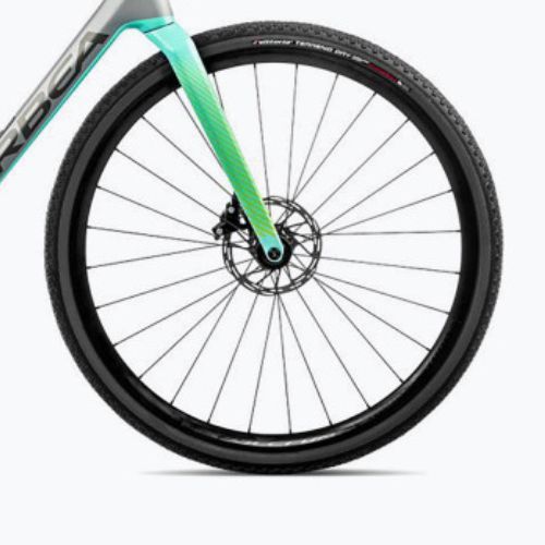 Orbea Terra M31e Team 1X 2023 pietra argento/verde ghiaccio bici gravel