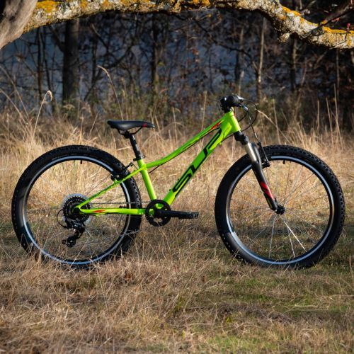 Bicicletta da bambino Superior RACER XC 24 2022 lime opaco/nero/rosso