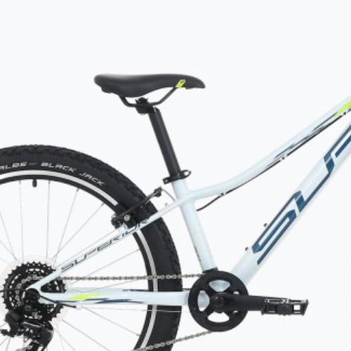 Bicicletta da bambino Superior RACER XC 24 lucido bianco/blu/giallo neon