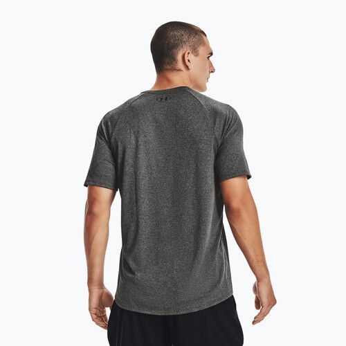 Maglietta da allenamento Under Armour Tech 2.0 carbon heather/nero da uomo
