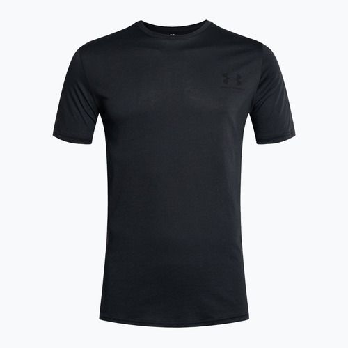 Maglietta Under Armour Sportstyle Left Chest SS da uomo nero/nero