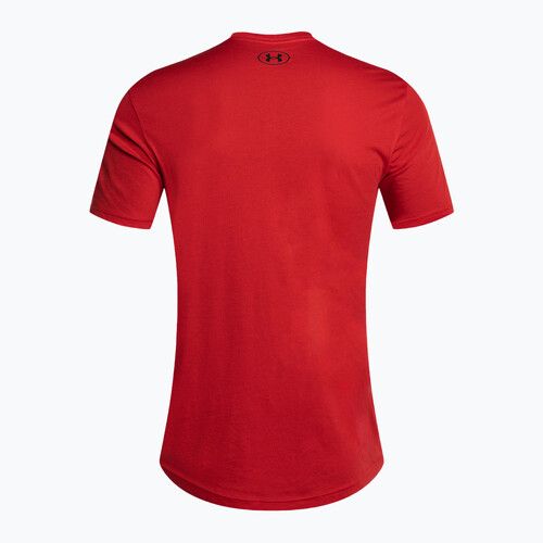 Maglietta Under Armour Sportstyle Left Chest SS da uomo rosso/nero