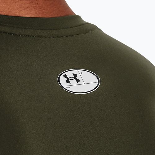 Maglietta da allenamento Under Armour HG Armour Comp marine da uomo verde/bianco