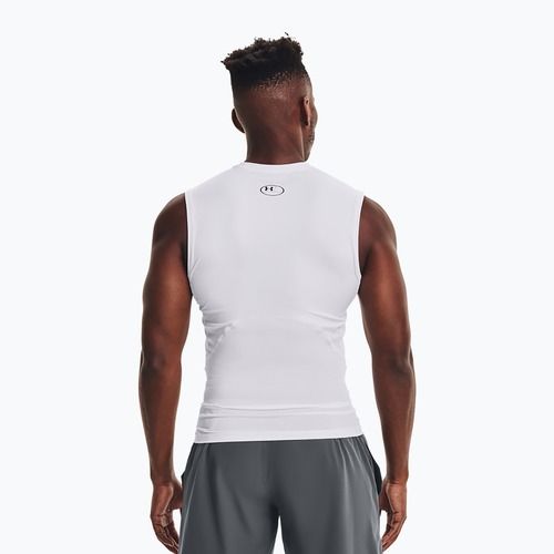 Canotta da allenamento Under Armour da uomo HG Armour Comp bianco/nero