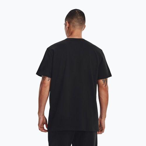 Maglietta Under Armour Logo Emb Heavyweight nero/bianco da uomo