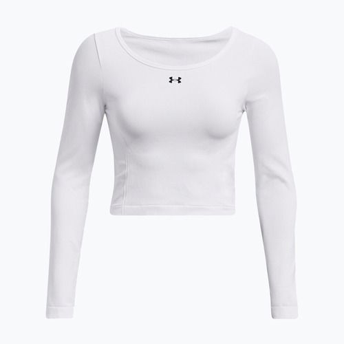 Under Armour Train Seamless bianco/nero, manica lunga da allenamento per donna