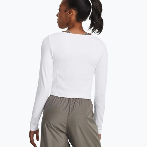 Under Armour Train Seamless bianco/nero, manica lunga da allenamento per donna