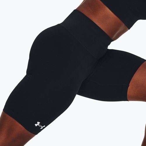 Pantaloncini da allenamento Under Armour Train Seamless da donna nero/bianco