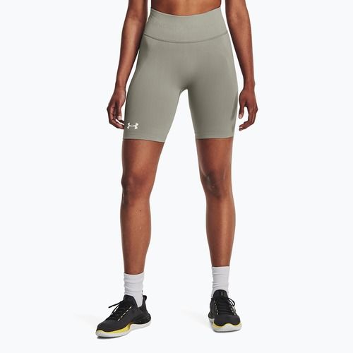 Pantaloncini da allenamento Under Armour Train Seamless grove verde/bianco da donna