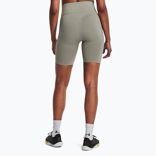 Pantaloncini da allenamento Under Armour Train Seamless grove verde/bianco da donna