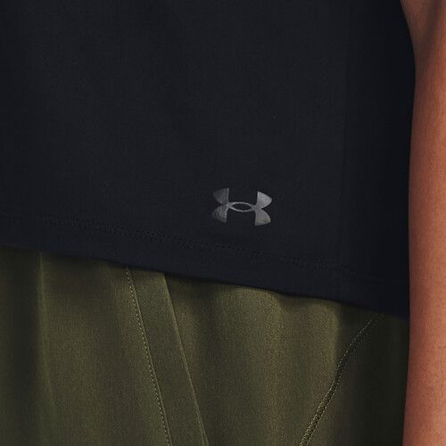 Maglietta Under Armour Motion da donna, nero/grigio