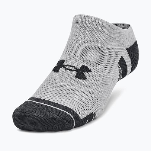 Under Armour Performance Tech NS calze 3 paia mod grigio/bianco/grigio
