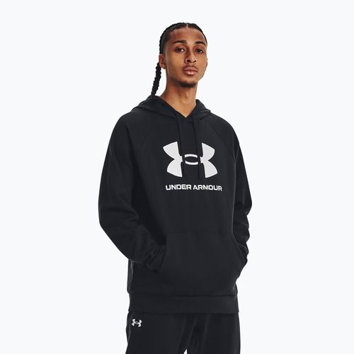 Felpa Under Armour Rival Fleece Logo HD uomo nero/bianco
