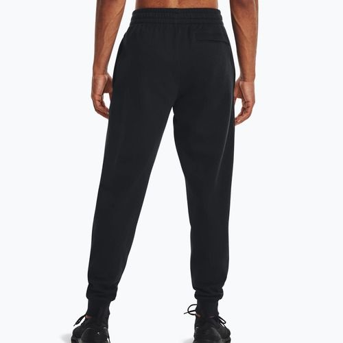 Pantaloni da uomo Under Armour Rival Fleece Joggers nero/bianco